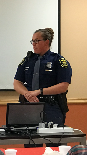 Trooper Ashley Simpson from the Alpena Post Michigan State Police